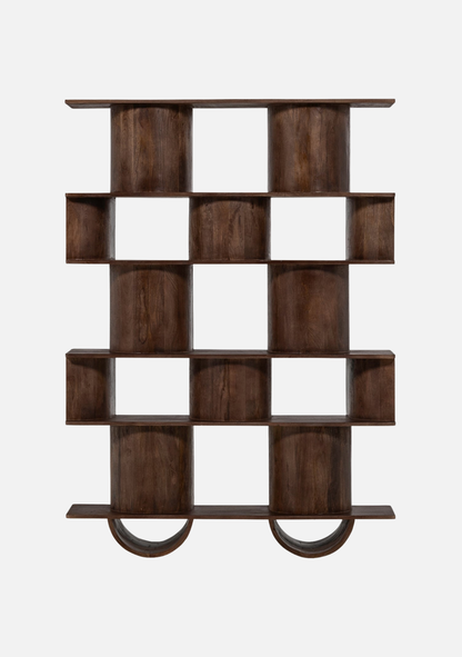 Sinne Bookshelf – Mango Wood Walnut