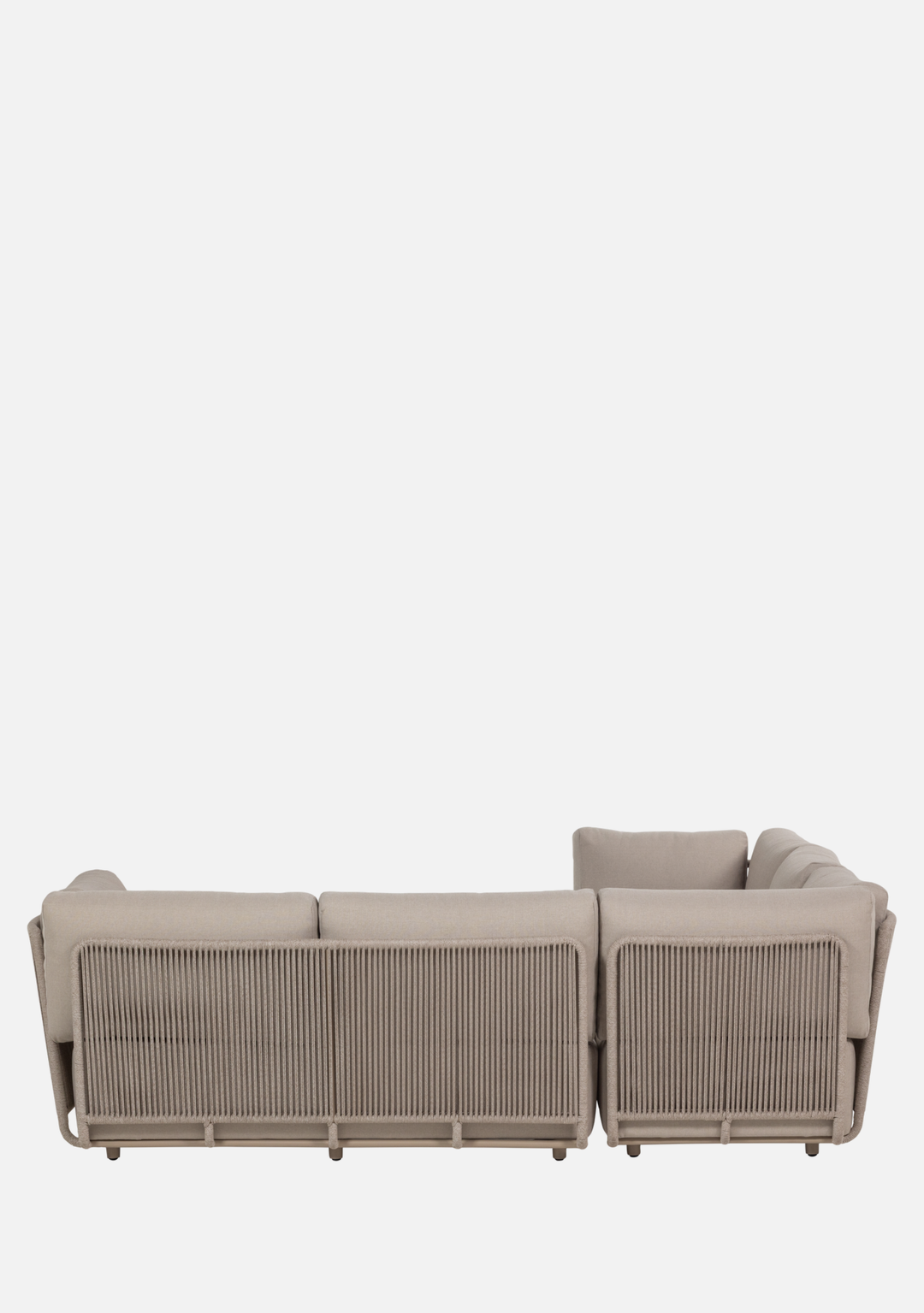 Sora Modular Outdoor Lounge – Sand Metal & Rope | Luxury Garden