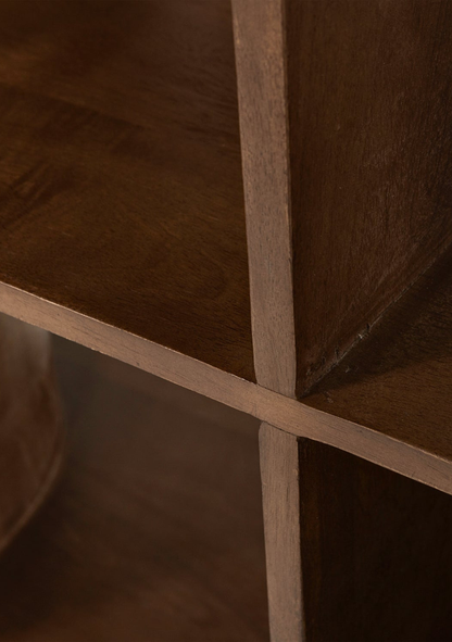 Sinne Bookshelf – Mango Wood Walnut