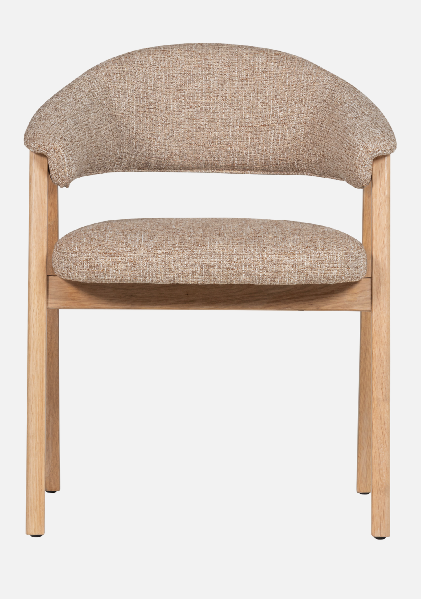 Tunar Dining Chair – FSC® Oak & Natural Fabric Set of 2 - Elara Maison