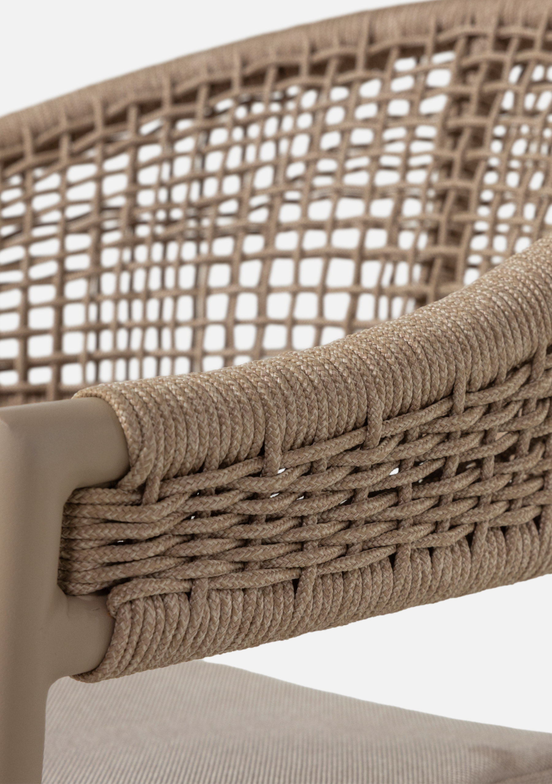 RILO GARDEN CHAIR ALUMINIUM/POLYESTER SAND - Elara Maison