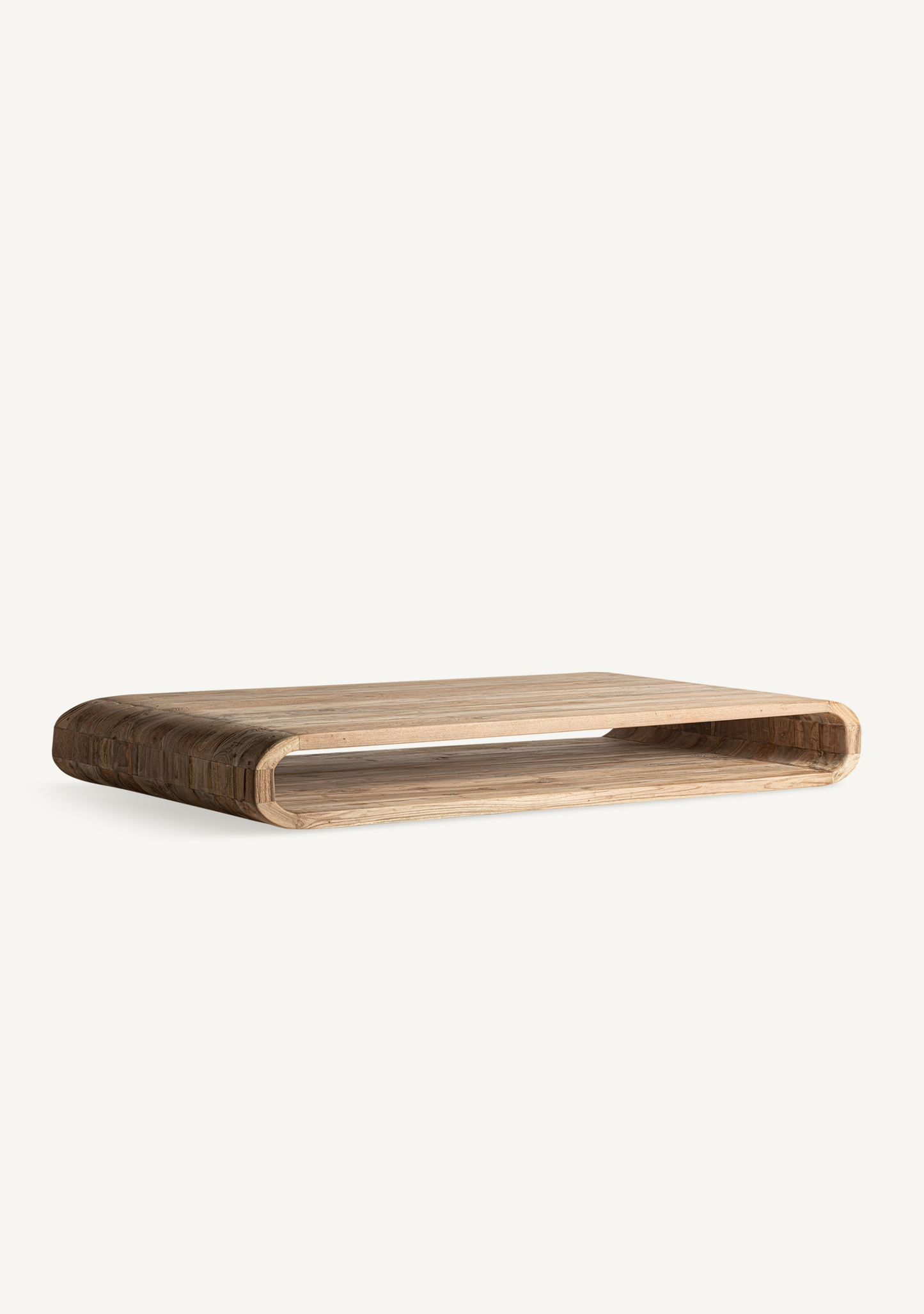 Corba Outdoor Coffee Table – Natural Brown - Elara Maison