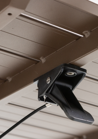 TESSO HEIGHT ADJUSTABLE GARDEN TABLE GARDEN ALUMINUM BROWN - Elara Maison