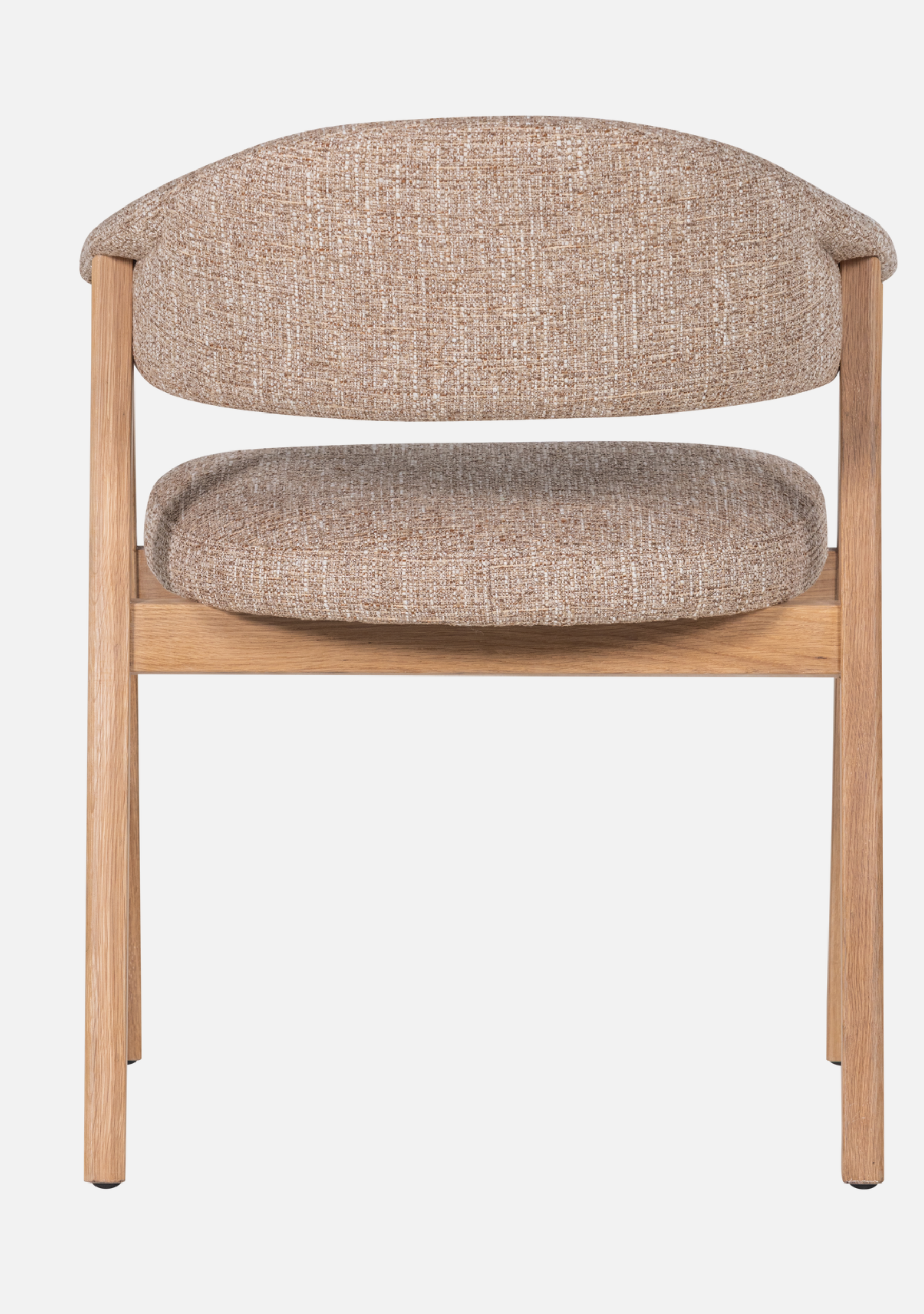 Tunar Dining Chair – FSC® Oak & Natural Fabric Set of 2 - Elara Maison