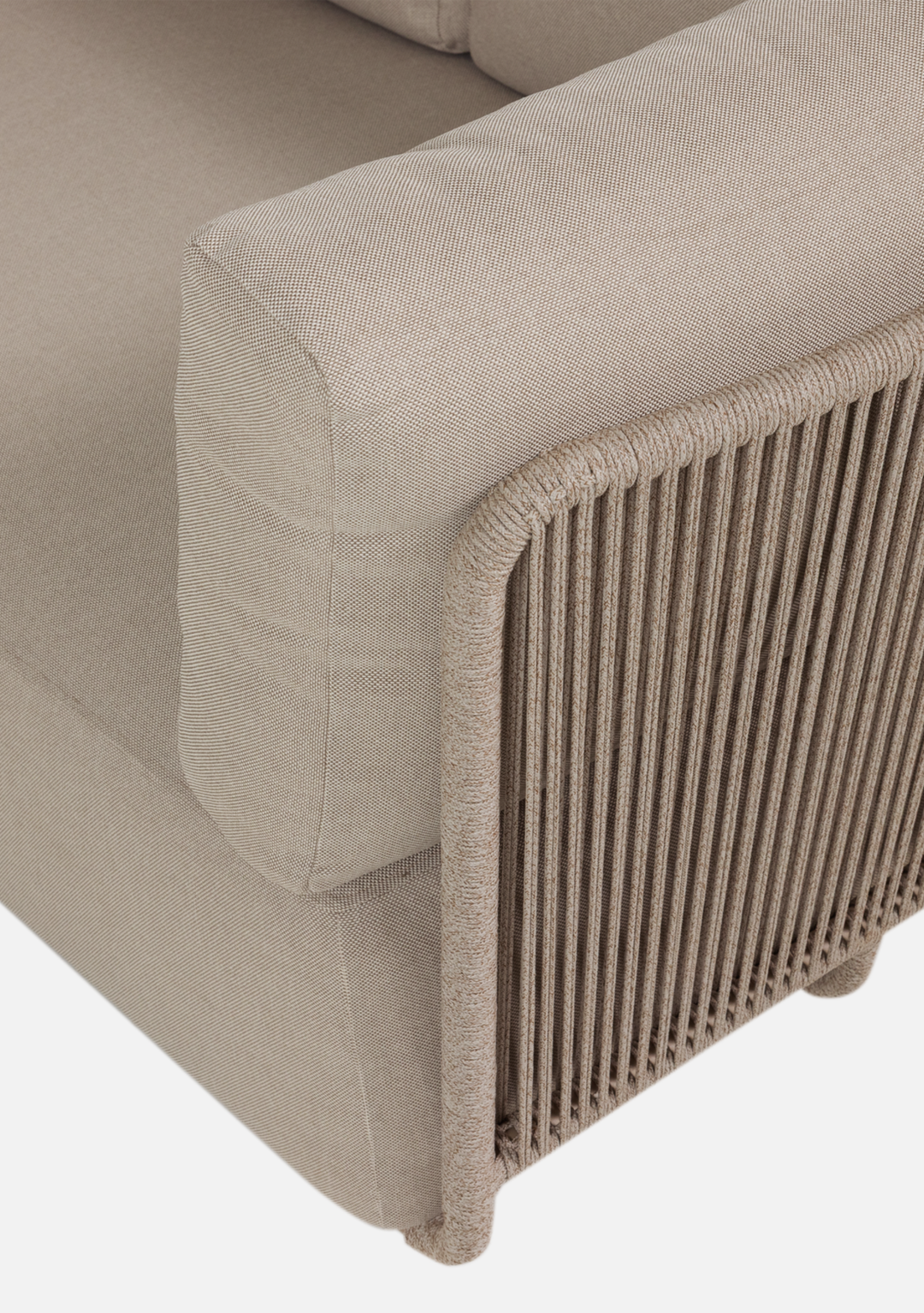 sora Sora Modular Outdoor Lounge – Sand Metal & Rope | Luxury Garden
