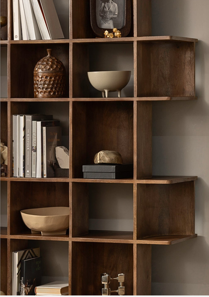 Sinne Bookshelf – Mango Wood Walnut