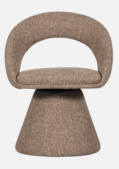 Winter Swivel Chair – Natural Melange - Elara Maison