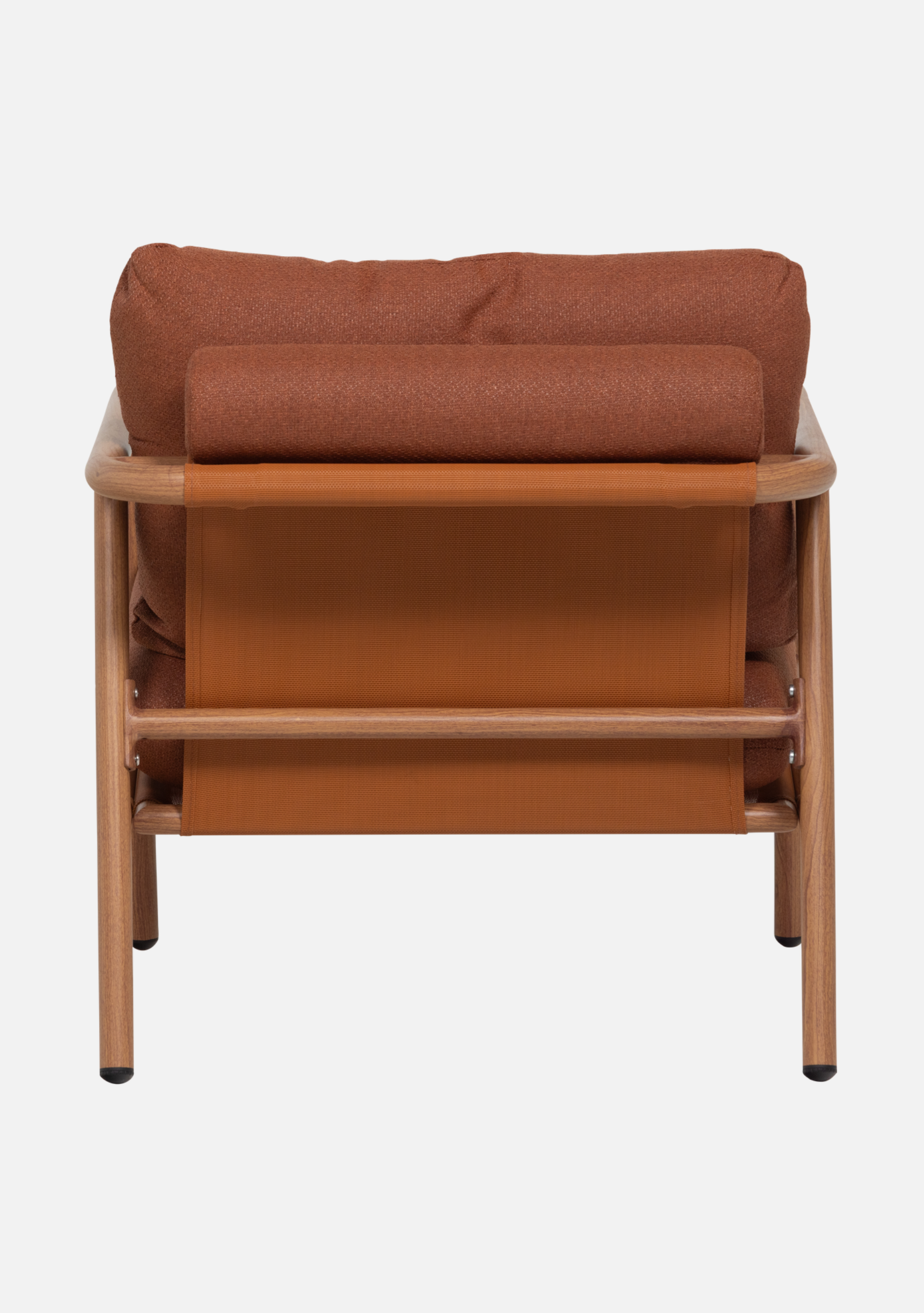 CAVERO GARDEN LOUNGE CHAIR ALUMINIUM TERRA/NATURAL - Elara Maison