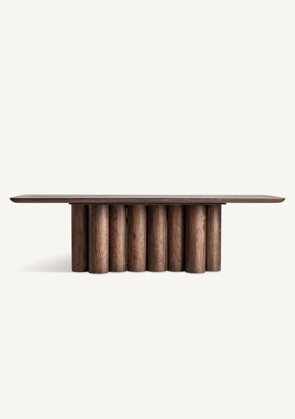 Beke Sculptural Acacia Wood Dining Table 260 cm