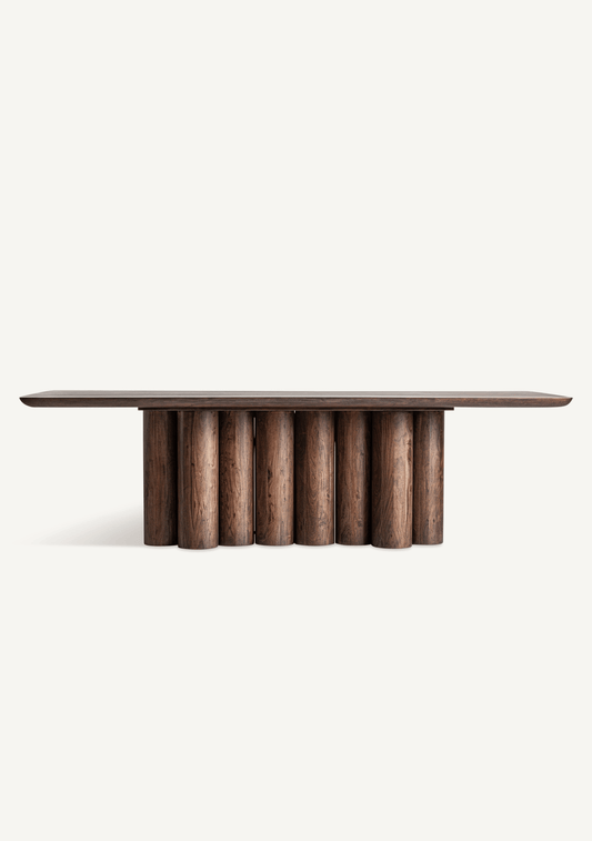 Beke Sculptural Acacia Wood Dining Table 260 cm