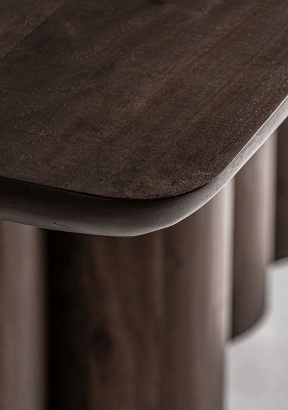 Beke Sculptural Acacia Wood Dining Table 260 cm