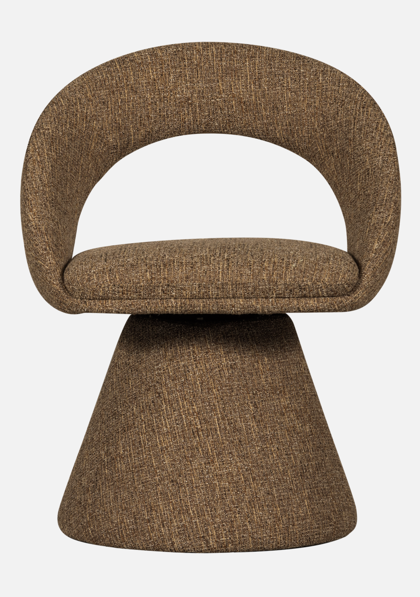 Winter Swivel Dining Chair – Sand Melange - Elara Maison