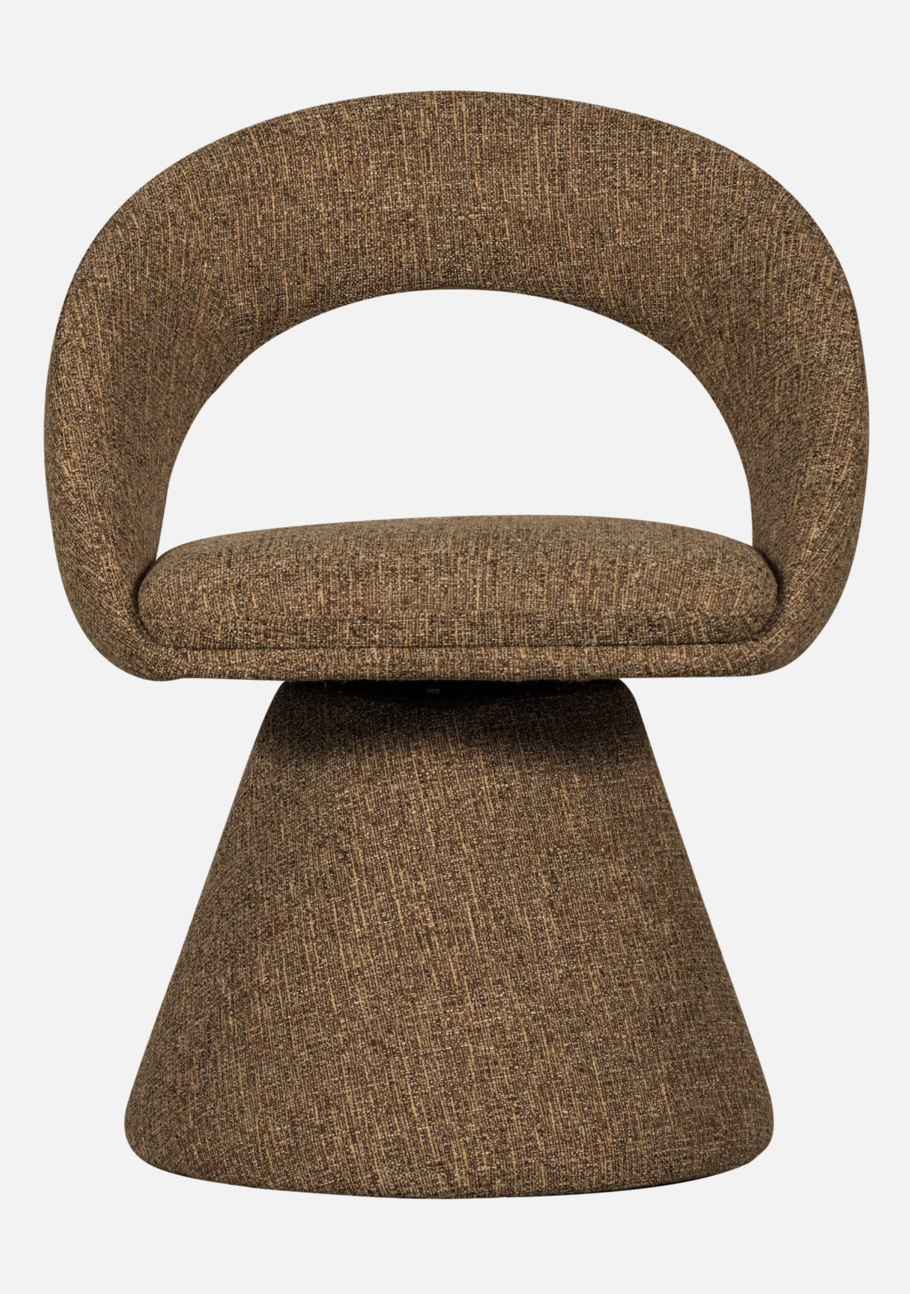 Winter Swivel Dining Chair – Sand Melange - Elara Maison