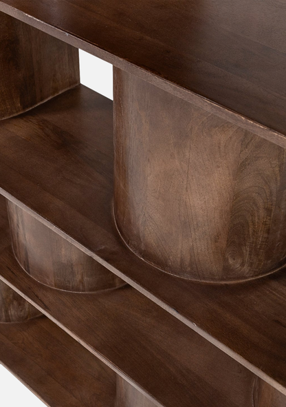 Sinne Bookshelf – Mango Wood Walnut