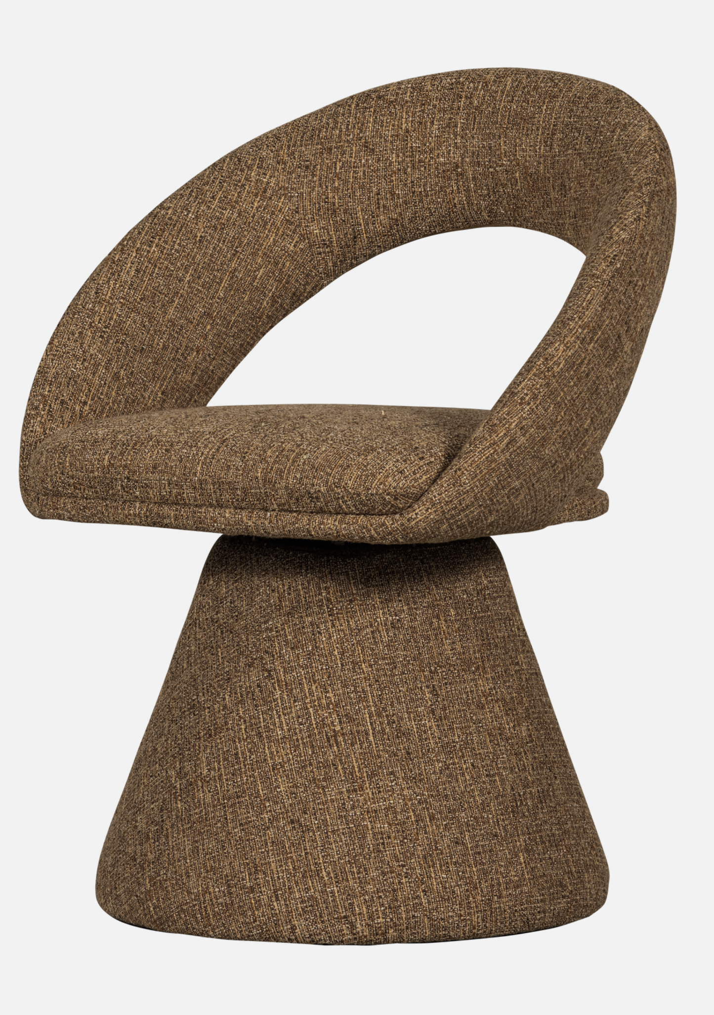 Winter Swivel Dining Chair – Sand Melange - Elara Maison