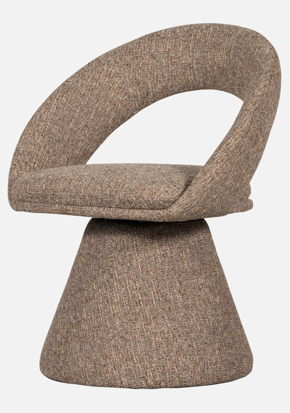 Winter Swivel Chair – Natural Melange - Elara Maison