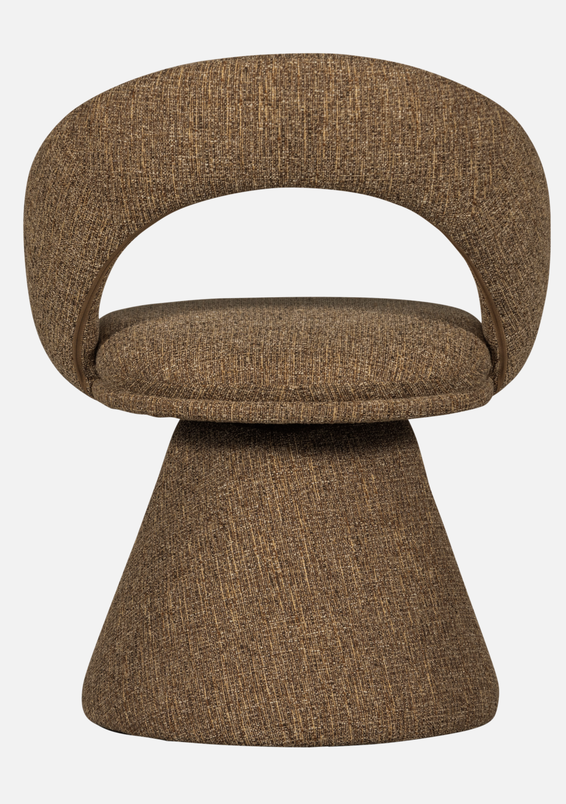 Winter Swivel Dining Chair – Sand Melange - Elara Maison