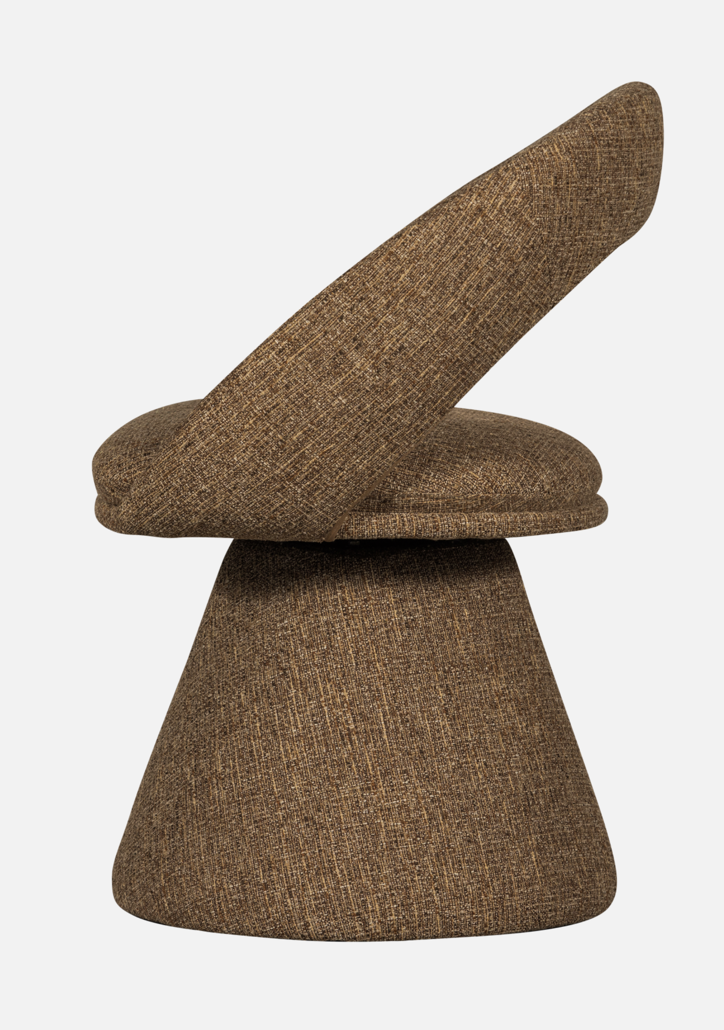 Winter Swivel Dining Chair – Sand Melange - Elara Maison