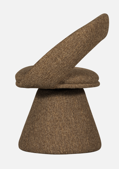 Winter Swivel Dining Chair – Sand Melange - Elara Maison