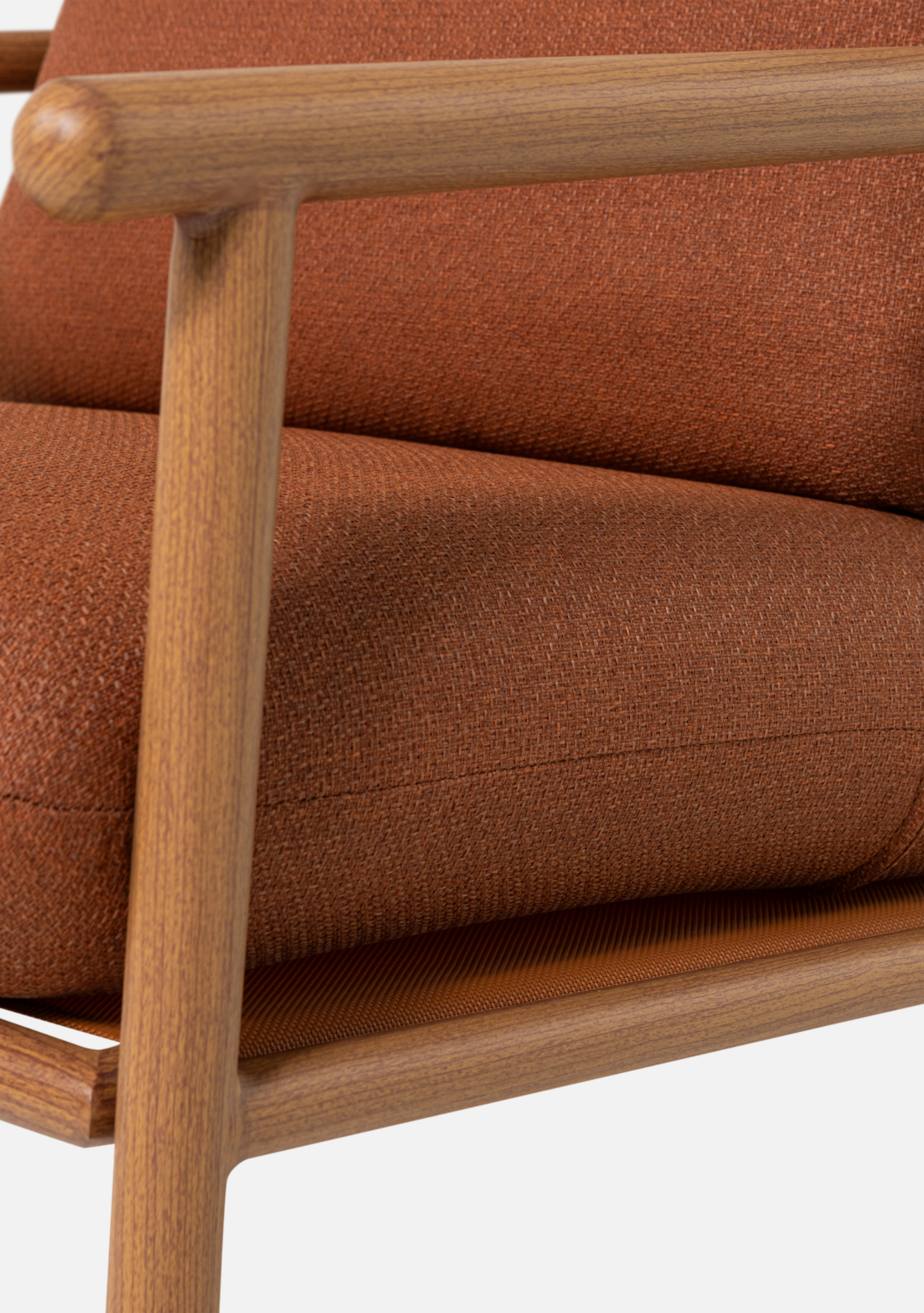 CAVERO GARDEN LOUNGE CHAIR ALUMINIUM TERRA/NATURAL - Elara Maison