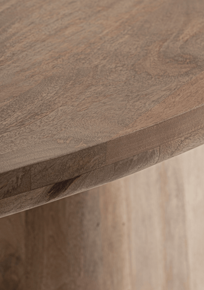 Mersch Sculptural Oval Mango Wood Dining Table 250 cm