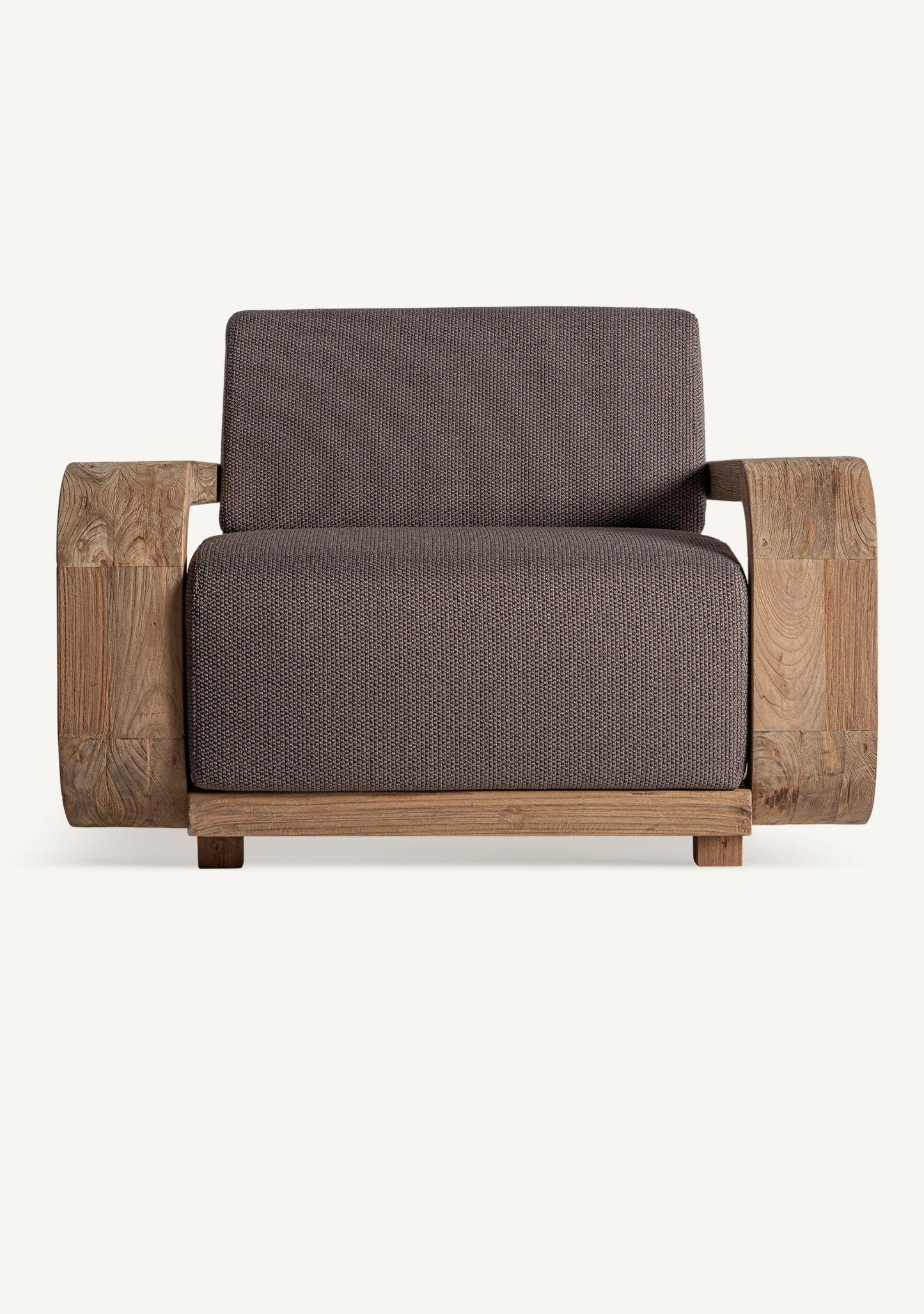 Corba Outdoor Armchair – Brown - Elara Maison