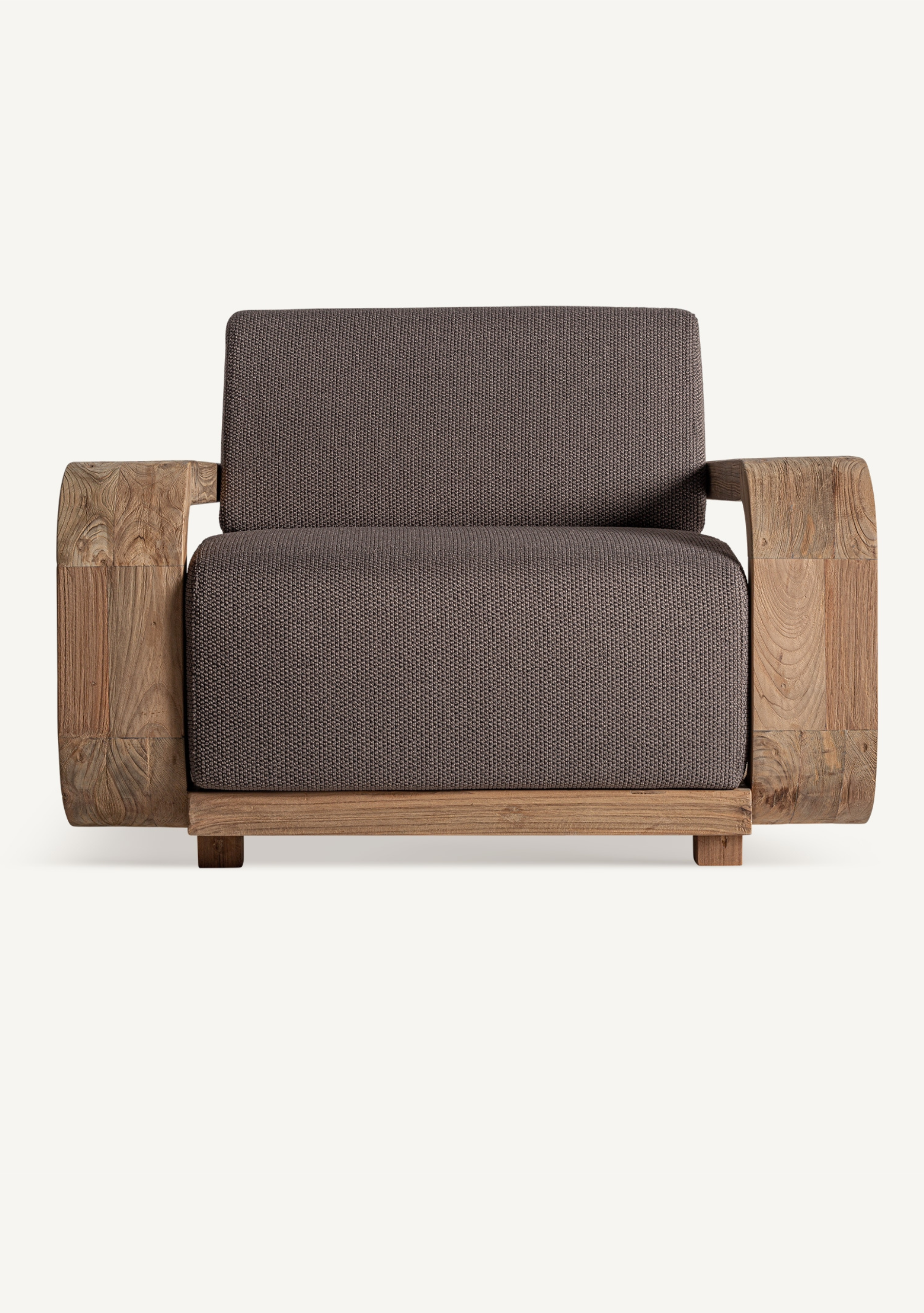 Corba Outdoor Armchair – Brown - Elara Maison