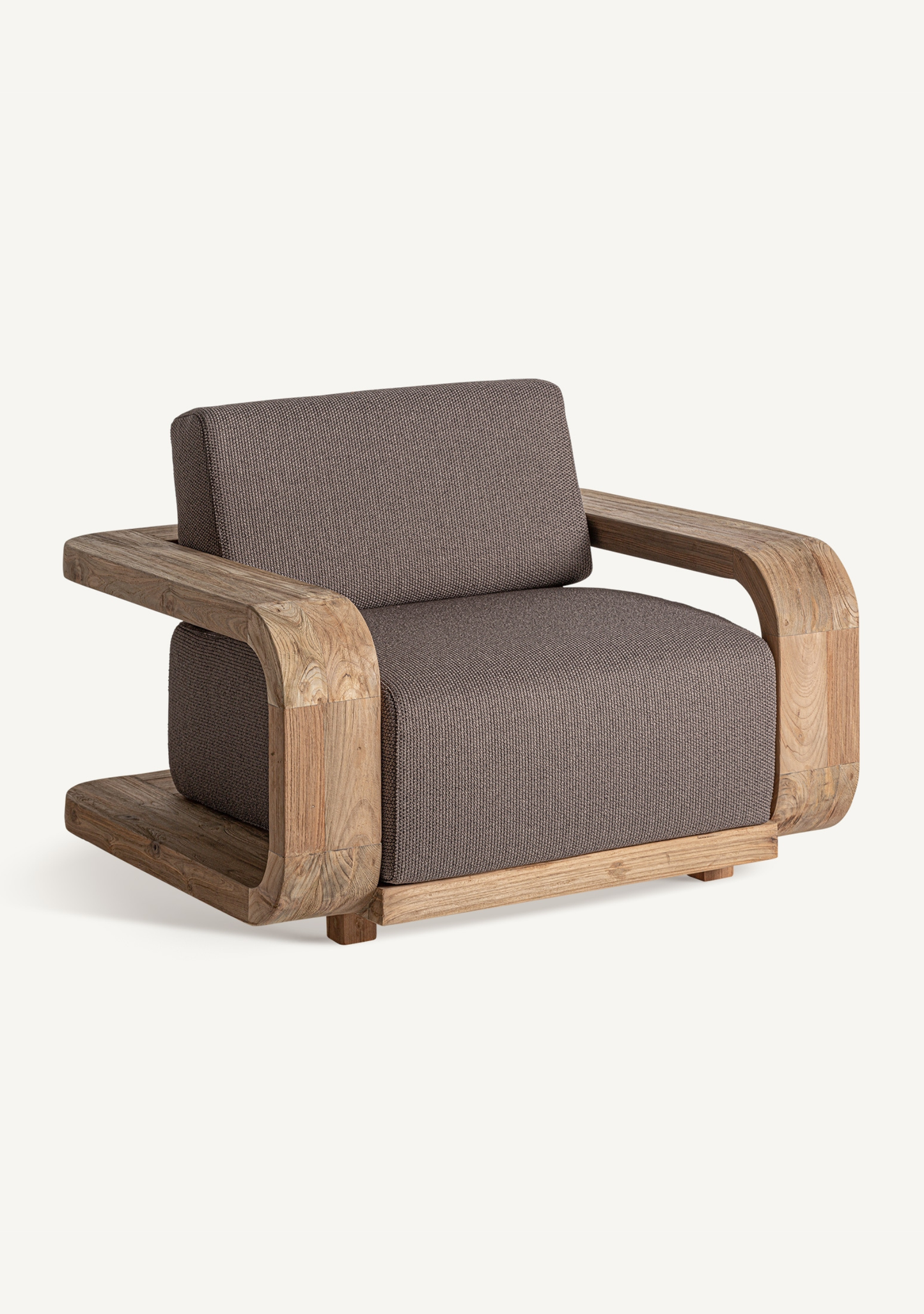 Corba Outdoor Armchair – Brown - Elara Maison