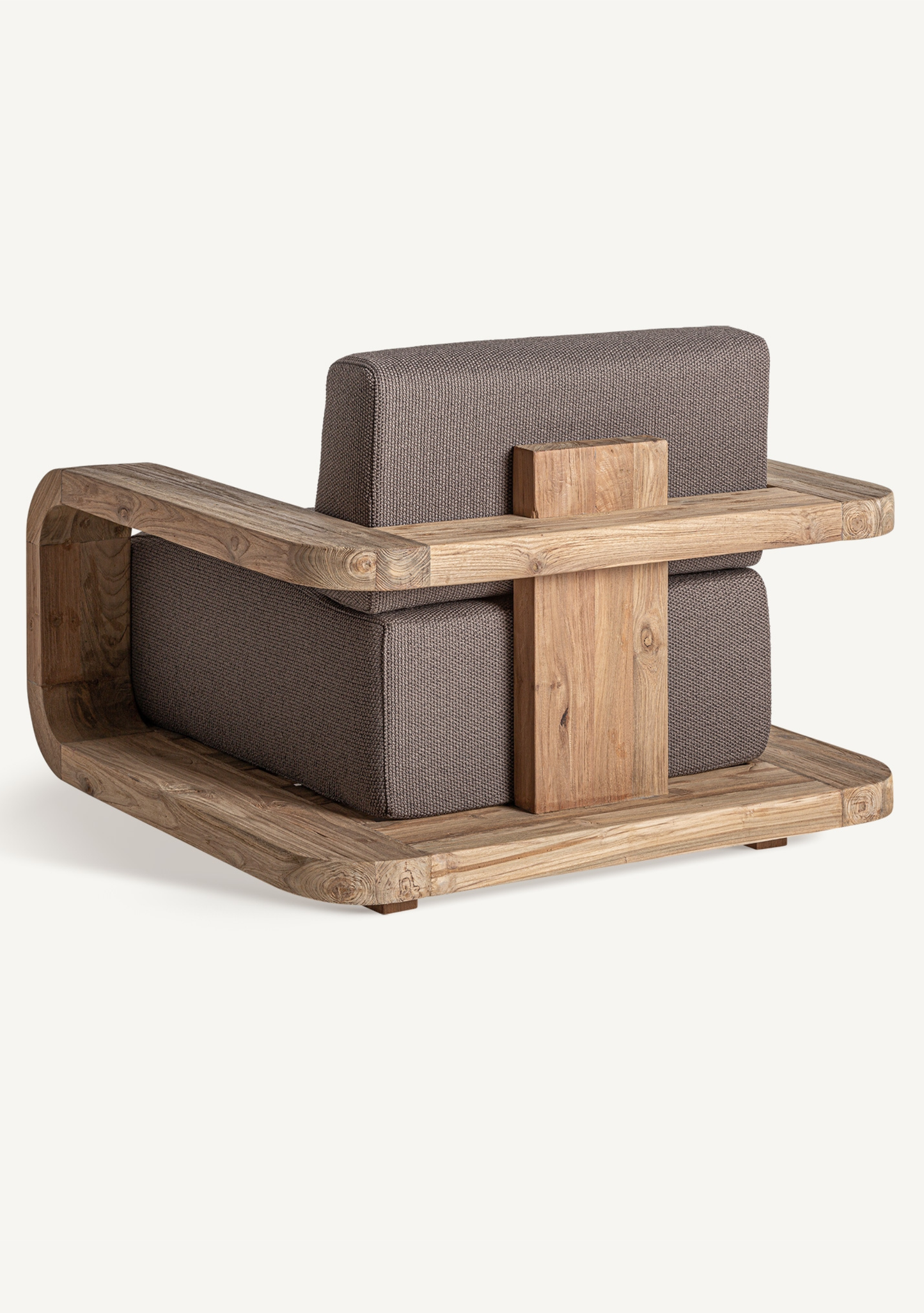 Corba Outdoor Armchair – Brown - Elara Maison