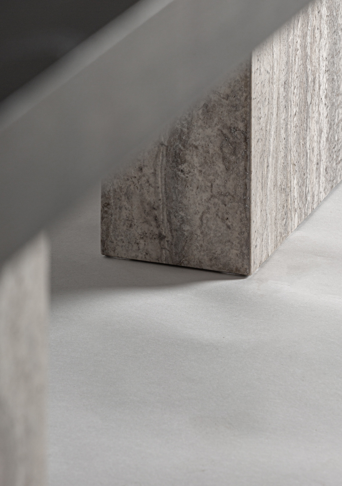 Rignac Architectural Travertine Dining Table 350 cm