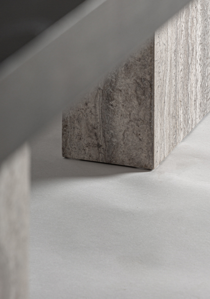 Rignac Architectural Travertine Dining Table 350 cm