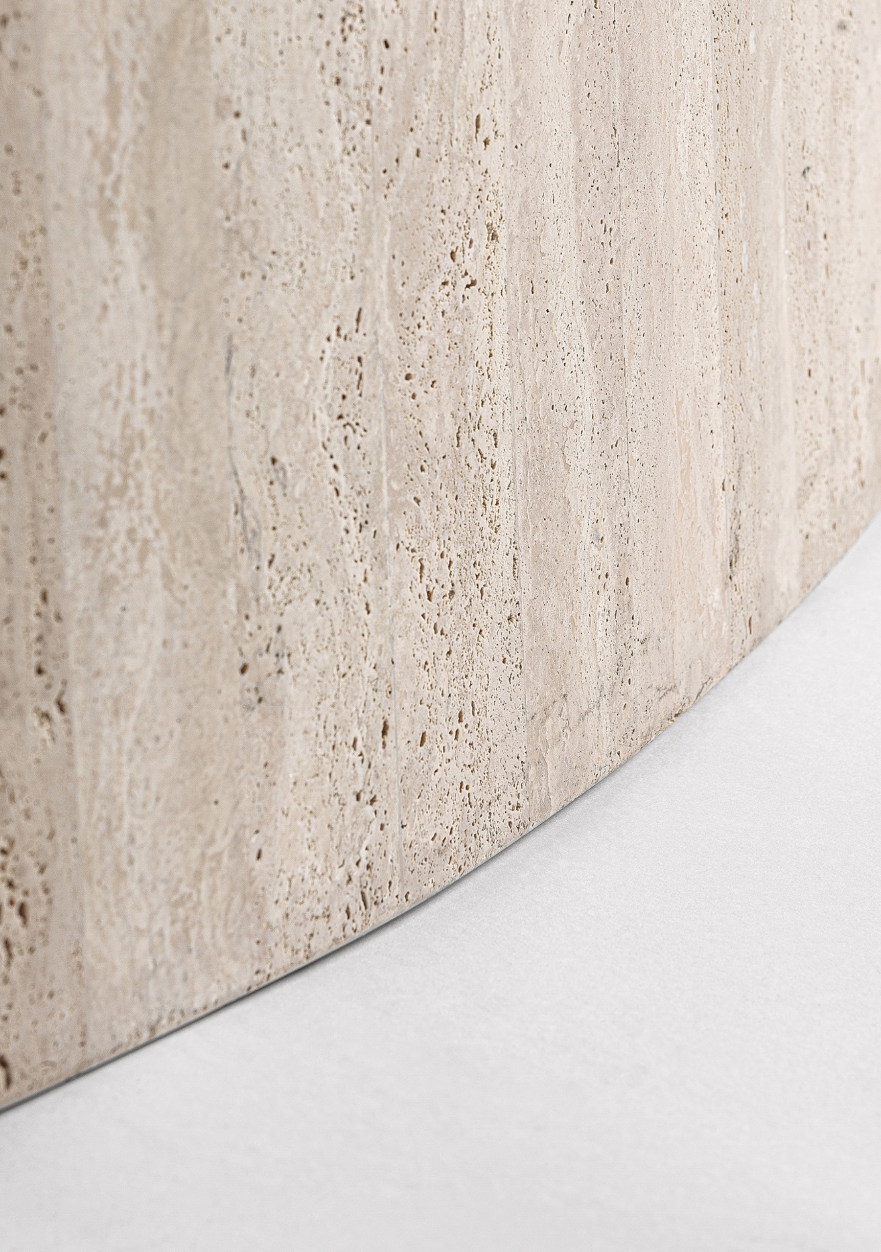 Thiennes Travertine Dining Table – Light Brown - Elara Maison