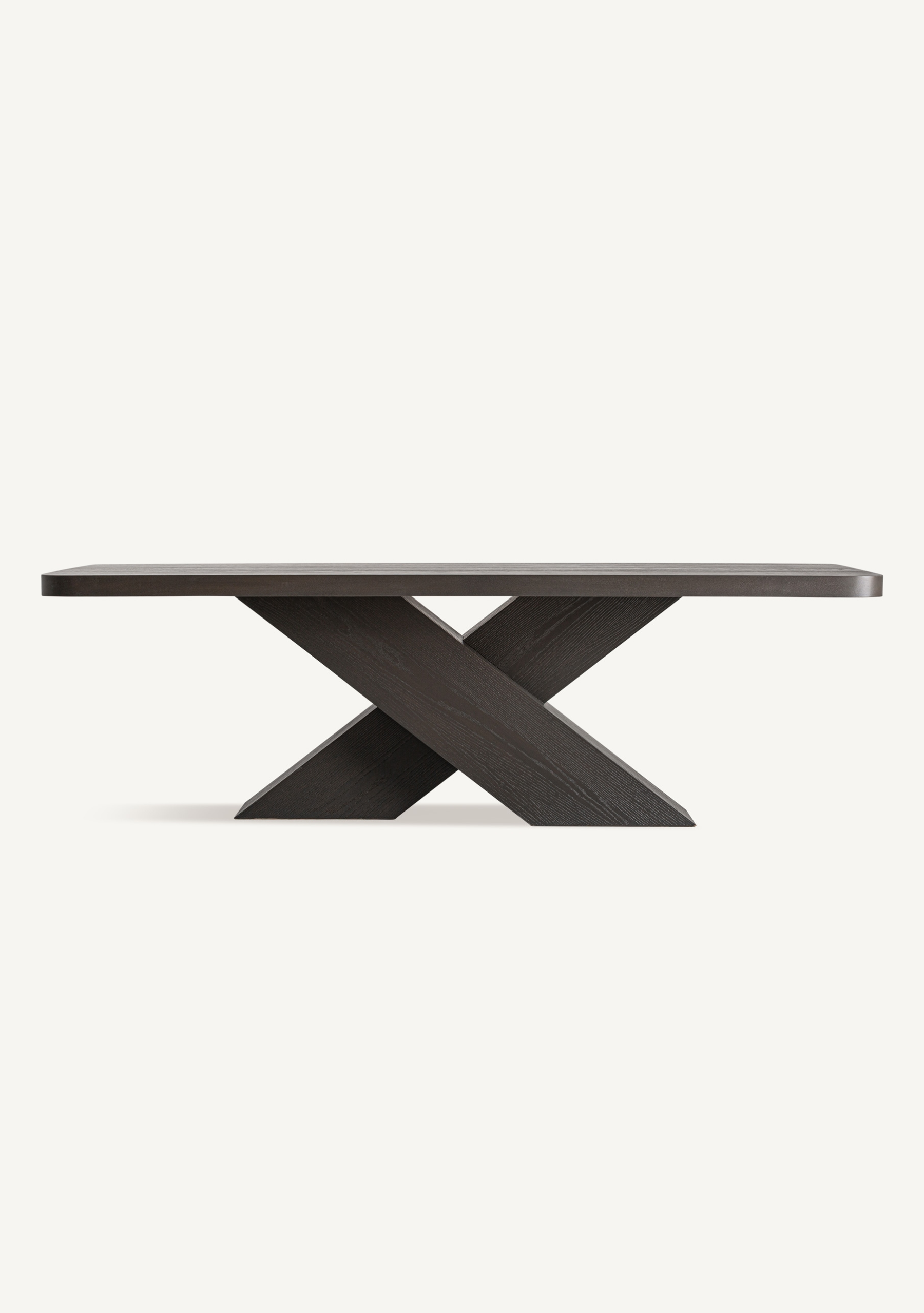 Yvore Dining Table – Black Oak - Elara Maison
