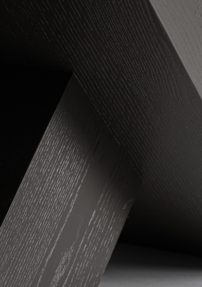 Yvore Dining Table – Black Oak - Elara Maison