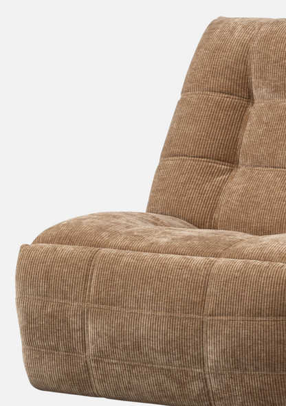 Hein Electric Recliner – Light Brown Woven Rib