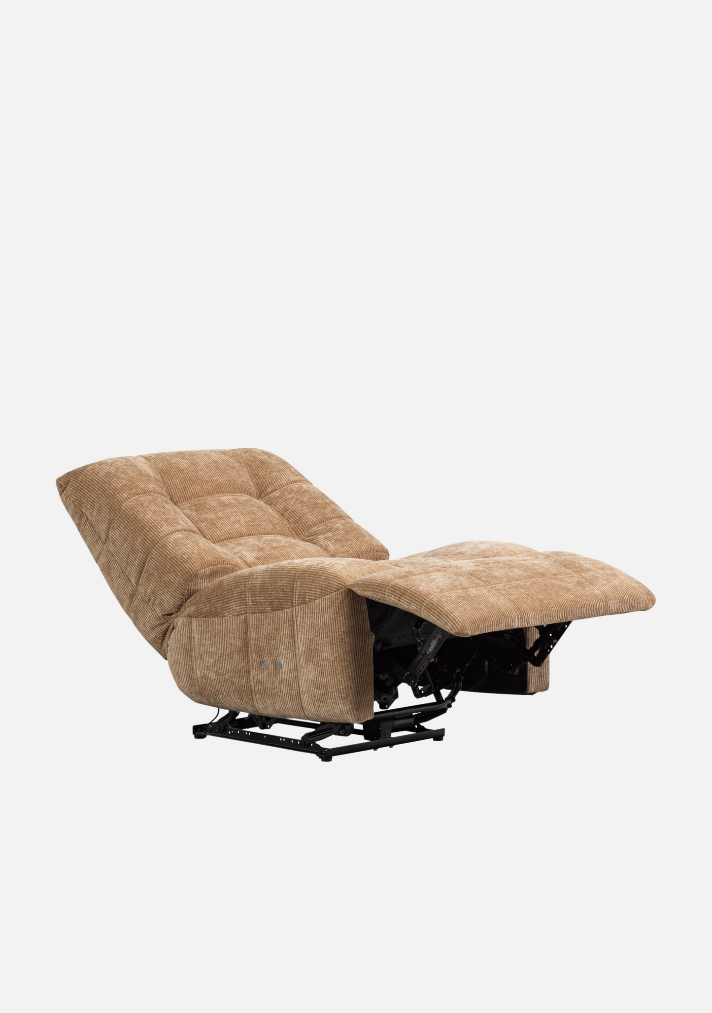 Hein Electric Recliner – Light Brown Woven Rib