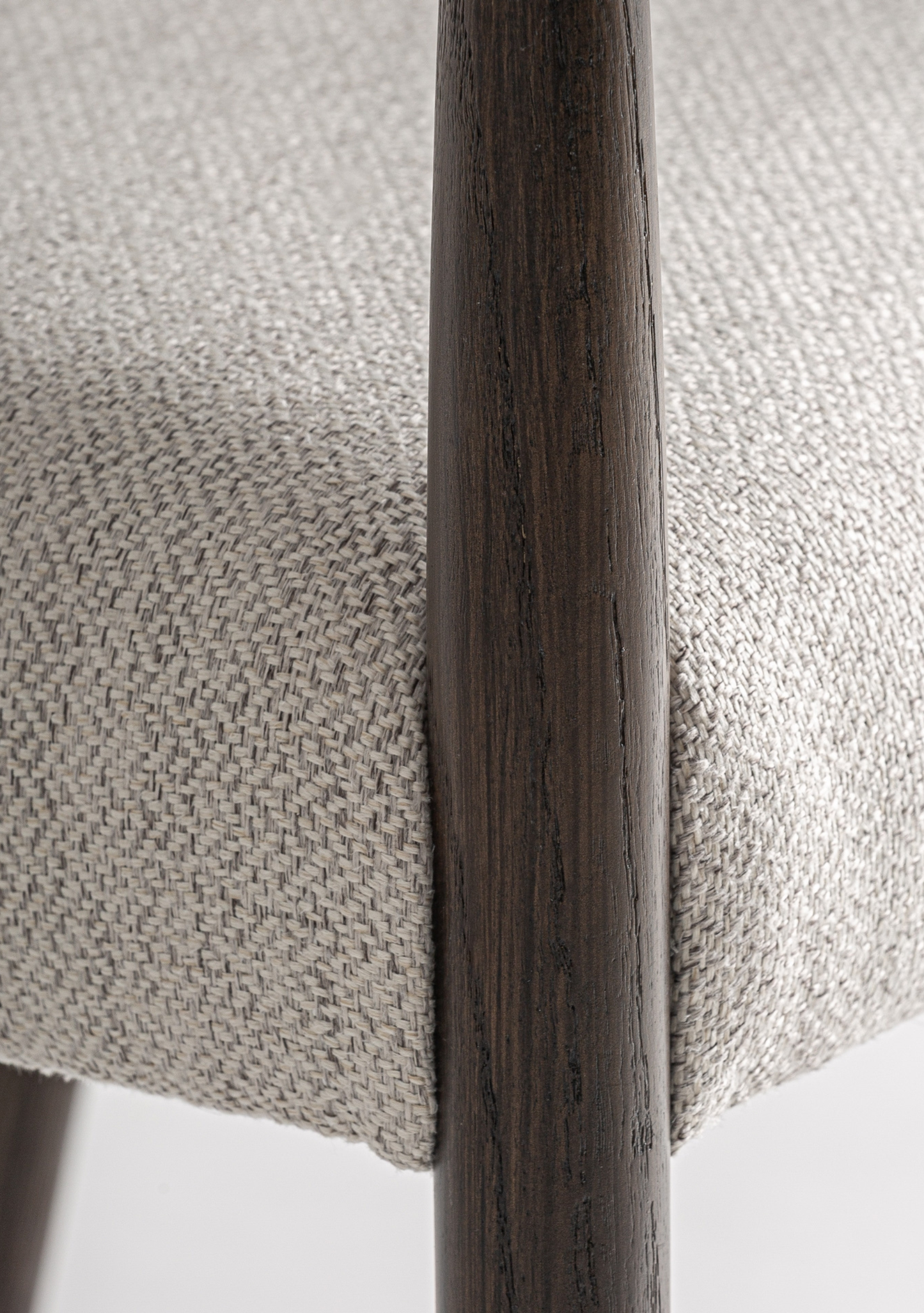 Staple Dining Chair – Dark Brown & Grey - Elara Maison