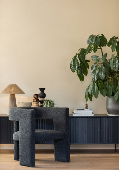 Tiwa Dark Grey Armchair