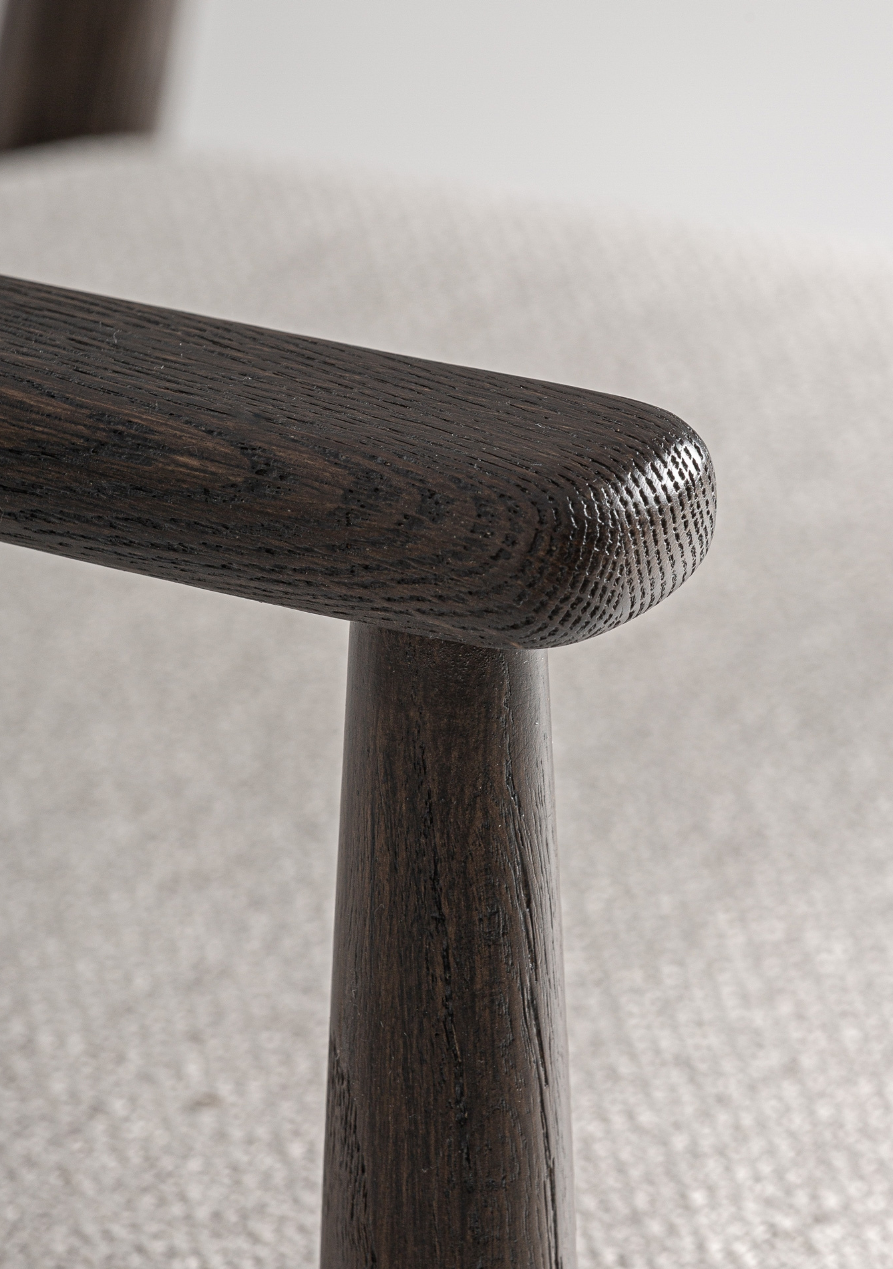 Staple Dining Chair – Dark Brown & Grey - Elara Maison