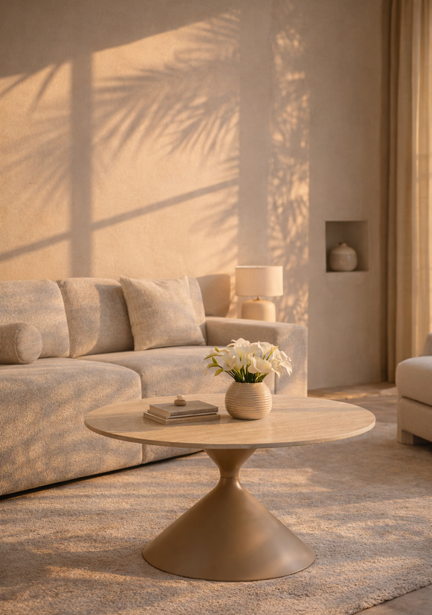 Annecy Coffee Table – Ceramic & Steel