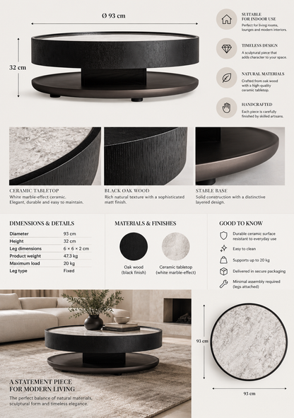 Breil Coffee Table - Elara Maison