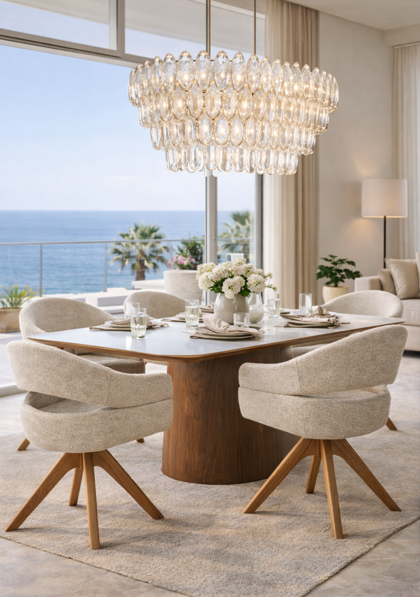 Dover Swivel Dining Chair – Oak Legs, FSC®