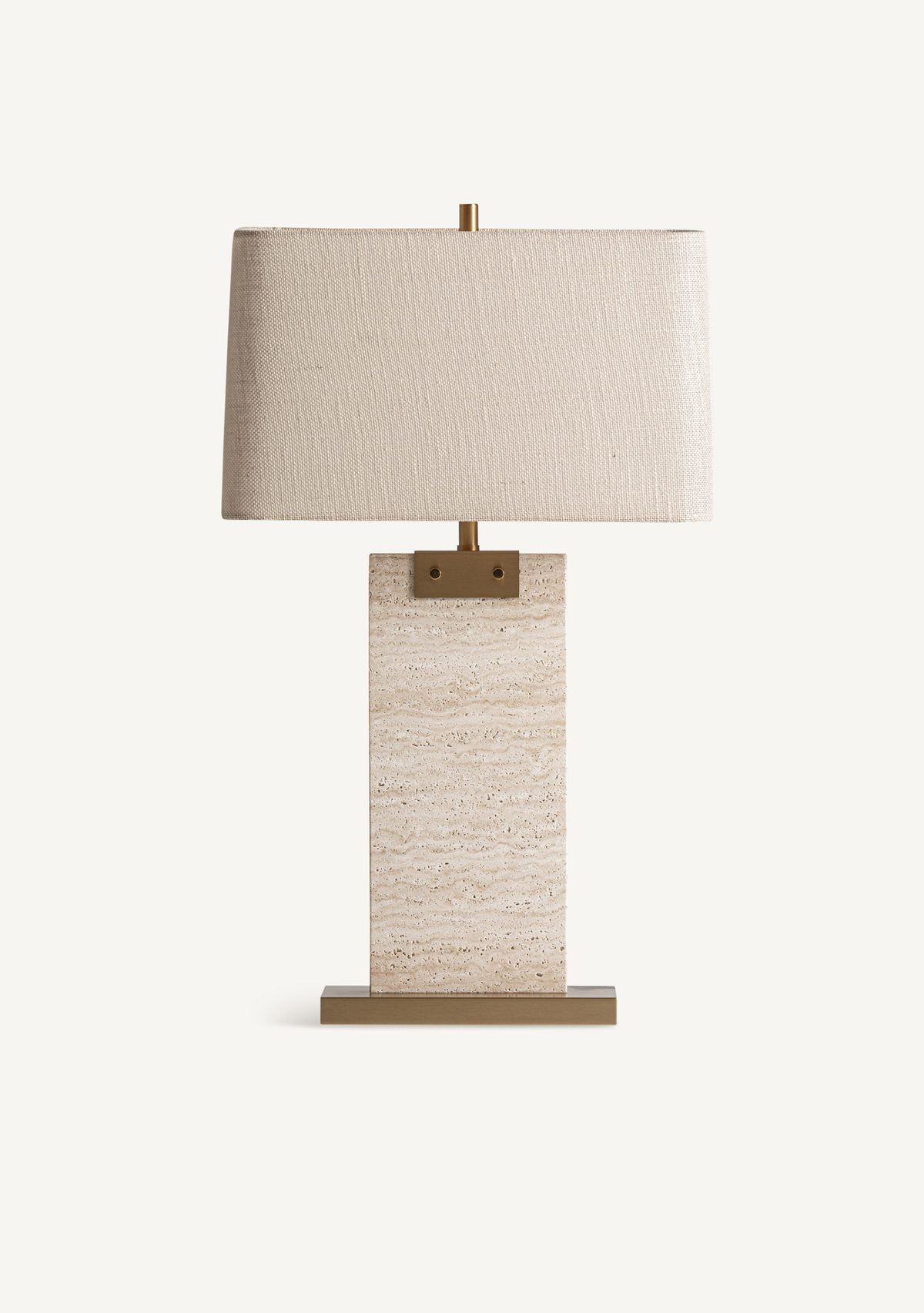 Lahen Travertine Lamp - Elara Maison