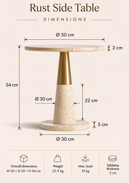 Rust Side Table