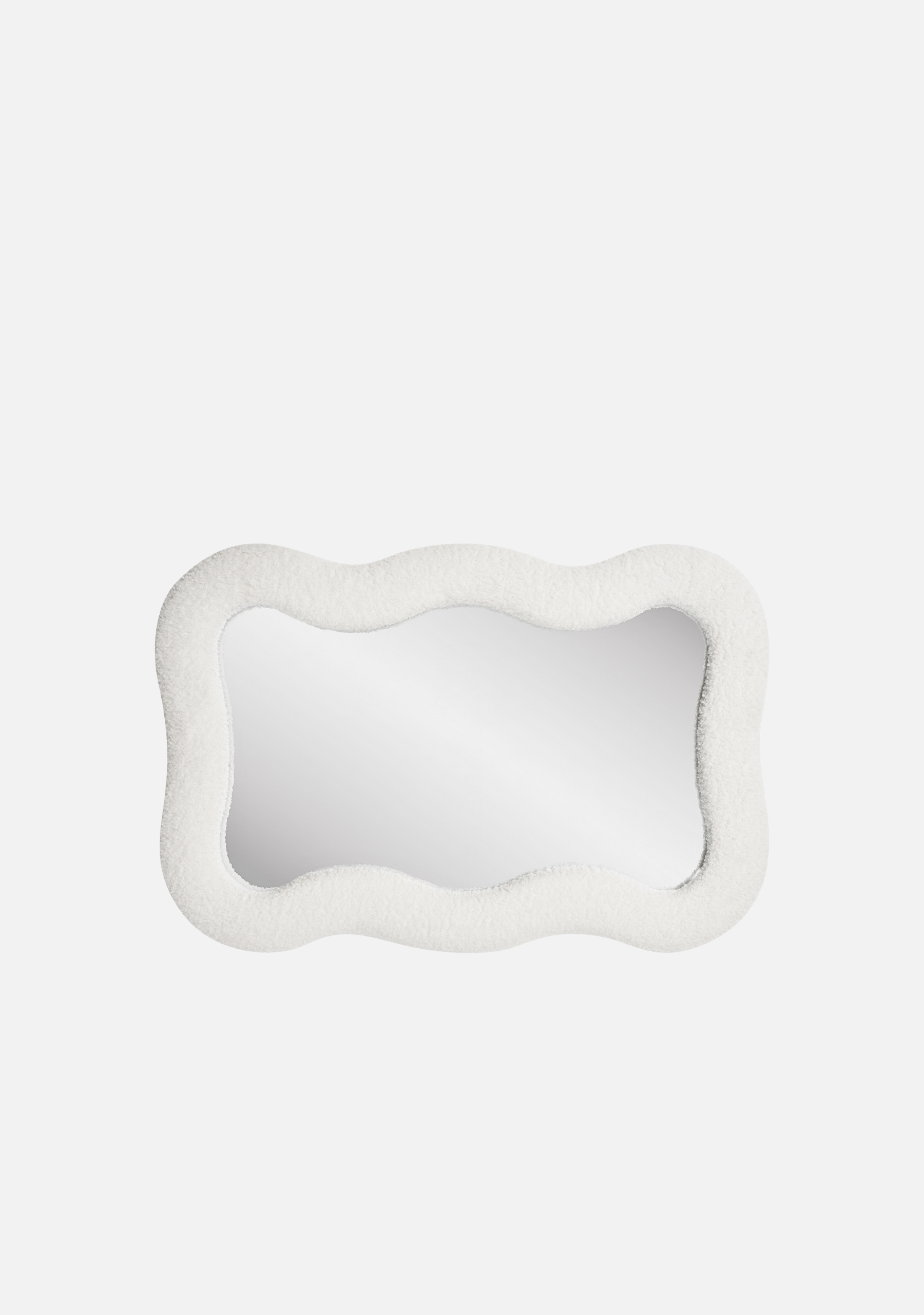 Bosaro Mirror – White Teddy Frame - Elara Maison