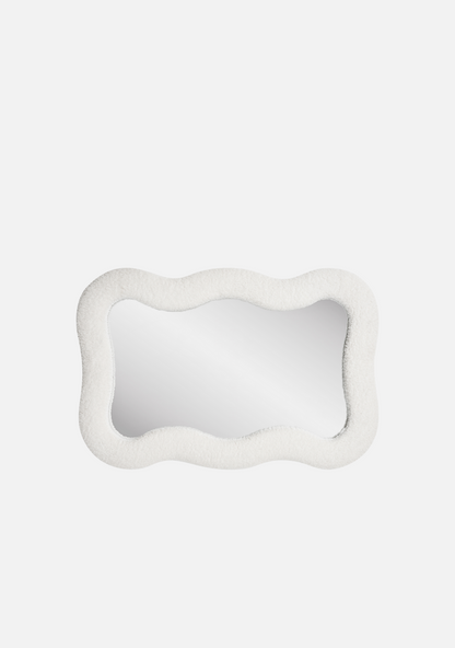Bosaro Mirror – White Teddy Frame - Elara Maison