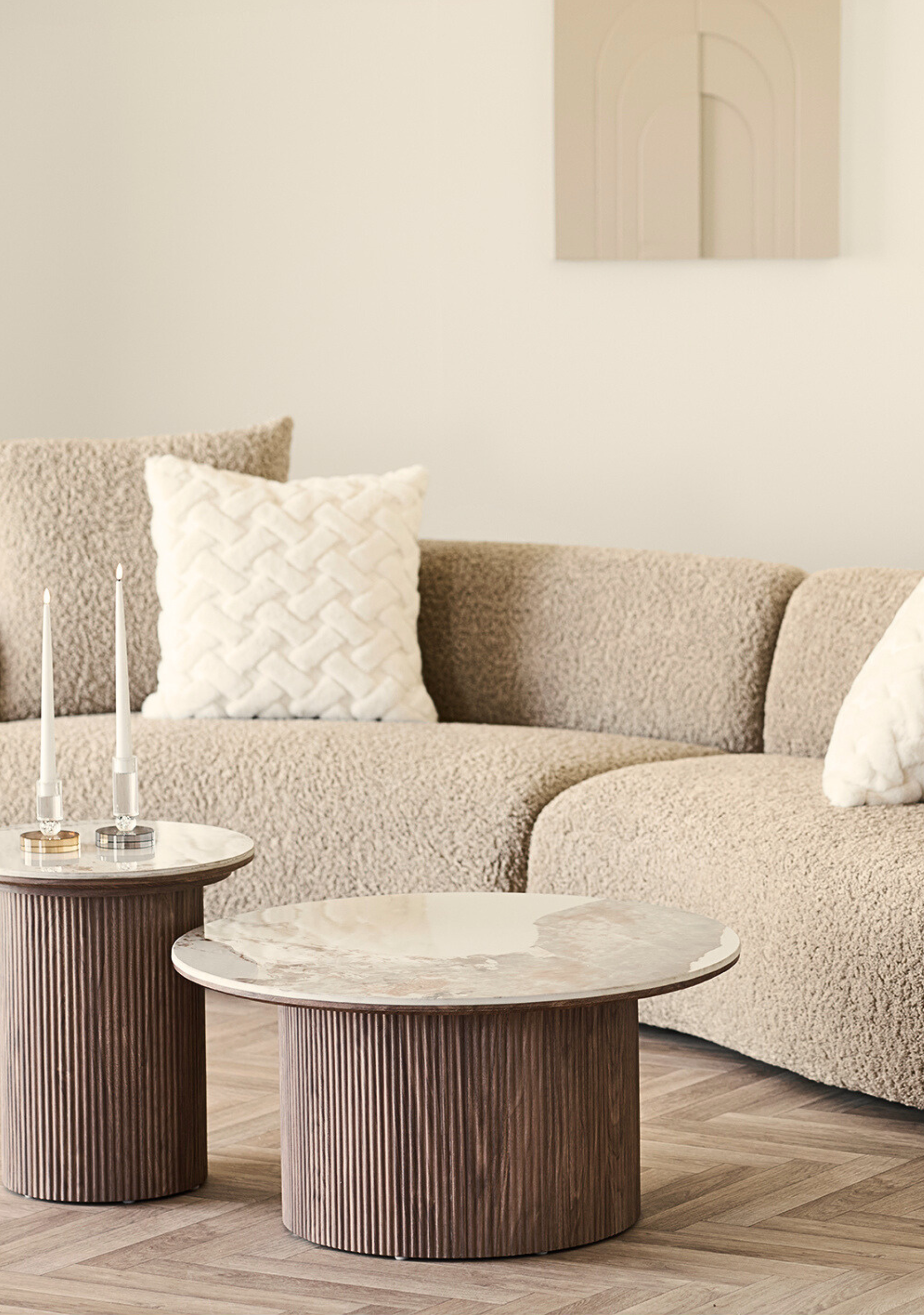 Dali Bouclé Sofa - Elara Maison