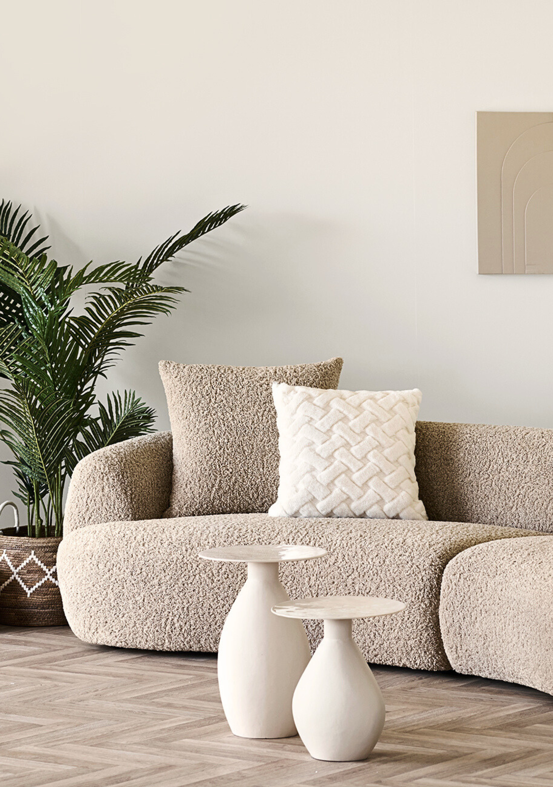 Dali Bouclé Sofa - Elara Maison