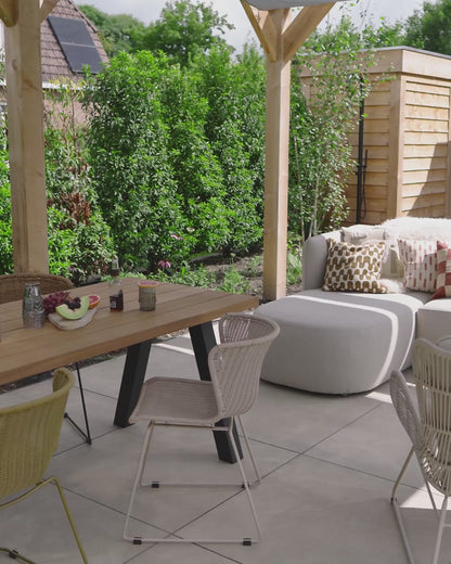 Chios Organic Outdoor Lounge – Left Configuration, Natural