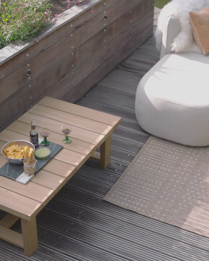 Chios Organic Outdoor Lounge – Left Configuration, Sand